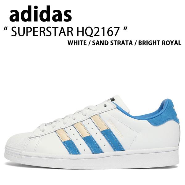 adidas originals アディダス スニーカー SUPERSTAR WHITE BRIGHT  HQ2167 スーパースター シューズ ホワイト ブルー メンズ 男性用 snkrs-aclo_ad-hq2167