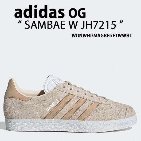 adidas アディダス スニーカー SAMBAE W JH7215 WONWHI/MAGBEI/FTWWHT サンベイ ウィメンズ シューズ ワンダーホワイト レディース snkrs-aclo_ad-jh7215