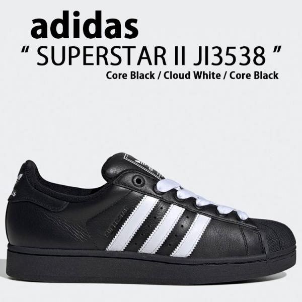 adidas アディダス スニーカー SUPERSTAR II JI3538 Core Black