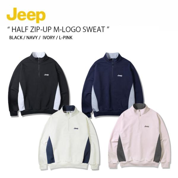 Jeep ジープ スウェット Half Zip-Up M-Logo Sweat ハーフジップ ロゴ