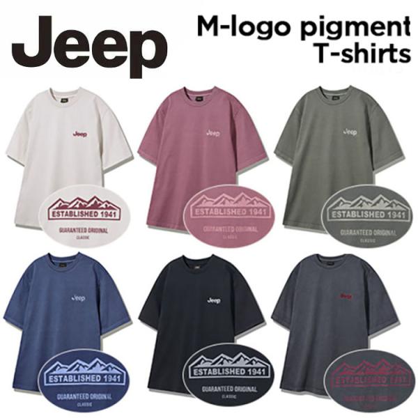 Jeep ジープ Tシャツ M-LOGO PIGMENT S/SR/TEE ロゴTシャツ
