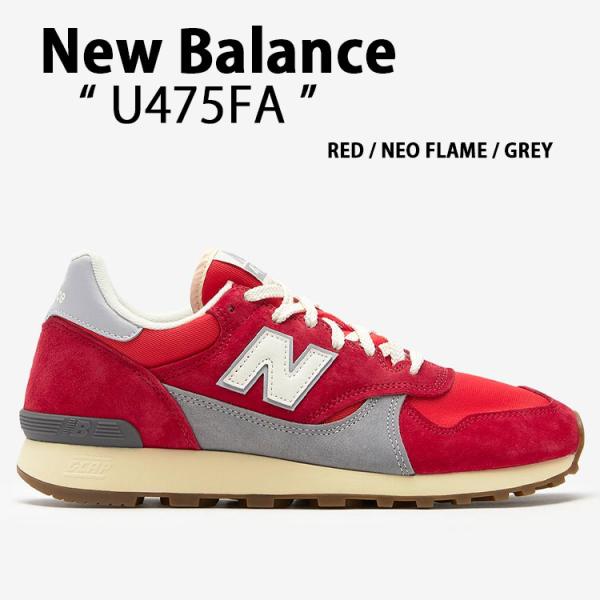 New Balance★ニューバランス★9.5型★美品★スタッフ(WH×RED) New Balance☆ニューバランス☆9.5型☆美品☆スタッフ(WH×RED)