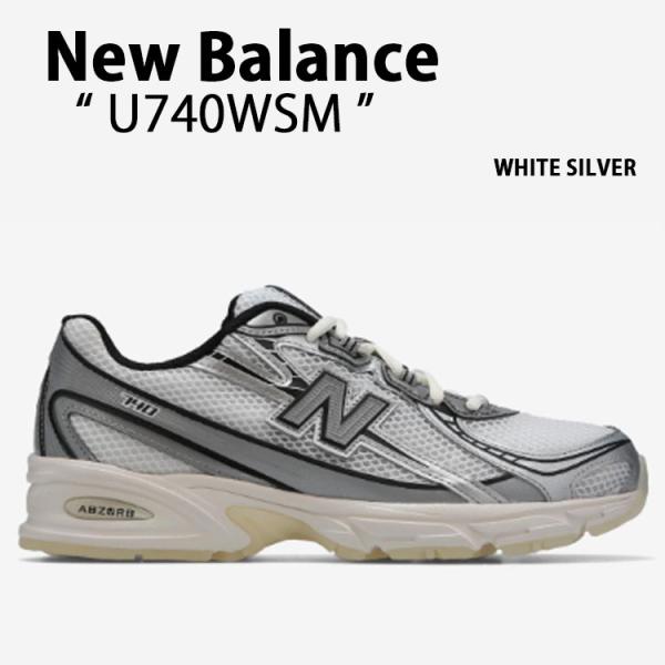 New Balance ホワイト/シルバー New Balance ニューバランス スニーカー U740WSM WHITE SILVER