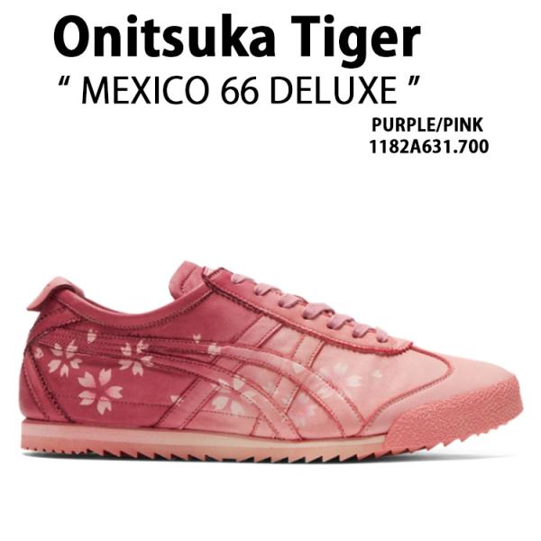 春夏 オニツカタイガー メキシコ66 デラックス 日本製 クリーム ピンク紺24 ◇正規品◇ONITSUKA TIGER MEXICO 66 DELUXE PINK(W)◇関税込