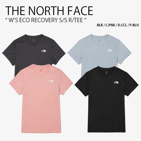 Tシャツ・カットソー [The North Face] W'S RECOVERY S/S R/TEE - BLACK THE NORTH FACE ノースフェイス レディース Tシャツ W'S ECO