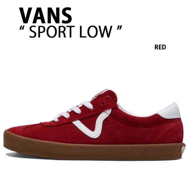 VANS バンズ スニーカーSPORT LOW RED VN000CTDCJG スポーツ ロウ レッド メンズ レディース 男性用 女性用 VANS（ヴァンズ） バンズ スニーカーSPORT LOW RED VN000CTDCJG