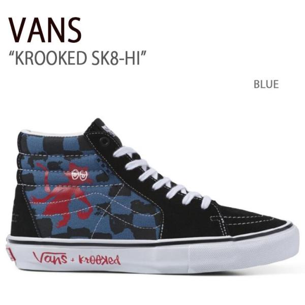 VANS（ヴァンズ） バンズ スニーカー KROOKED SK8-HI BLUE クルキッド