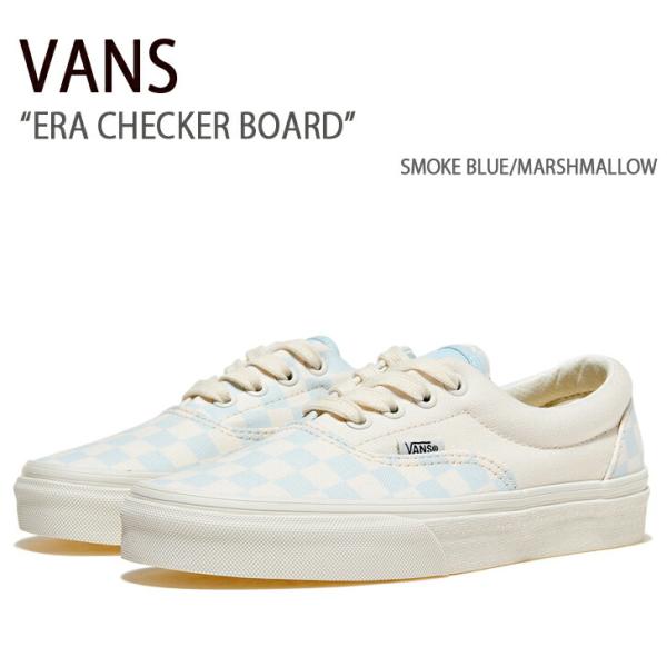VANS スニーカー ERA CHECKER BOARD SMOKE BLUE MARSHMALLOW VN0A5JML7Z2 VANS（ヴァンズ） バンズ スニーカー ERA CHECKER BOARD SMOKE BLUE