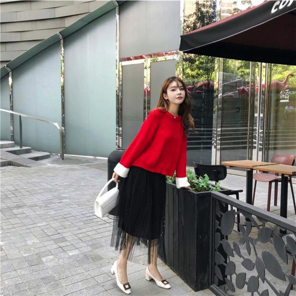 ニット チュールスカート セーター Smlxl 大きいサイズ有り 185se Sno 通販 Yahoo ショッピング