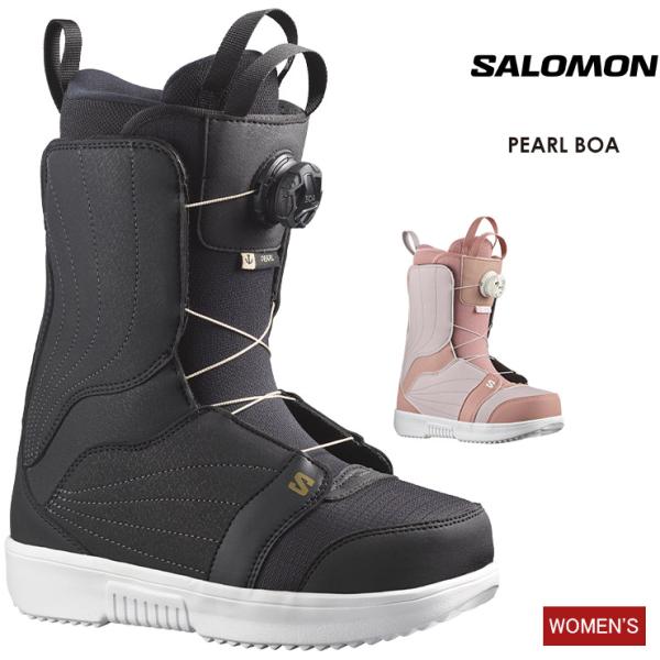 【美品】 SALOMON サロモン スノーボードブーツ PEARL BOA 24 SALOMON サロモン PEARL BOA パールボア 23-24 2024 ボアブーツ