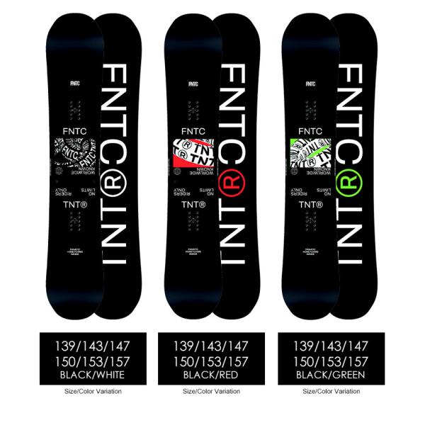 FNTC TNT-R 143センチ black-red スノーボード