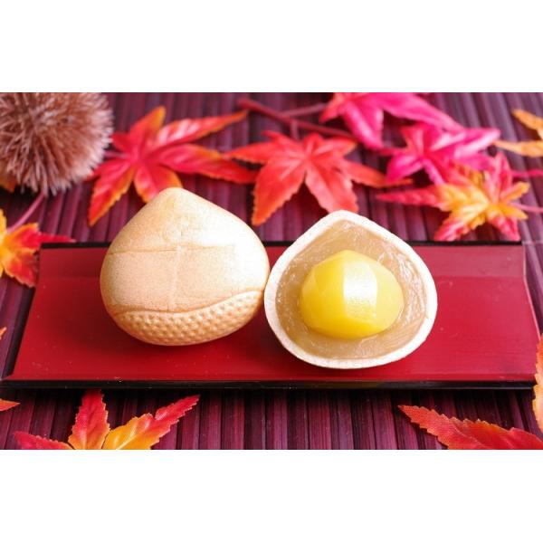 ハロウィン【栗もなか】秋の和菓子 最中 くり餡 パーティー お茶会 お菓子 差し入れ 手土産 引菓子 和スイーツ プレゼント プチギフト イベント