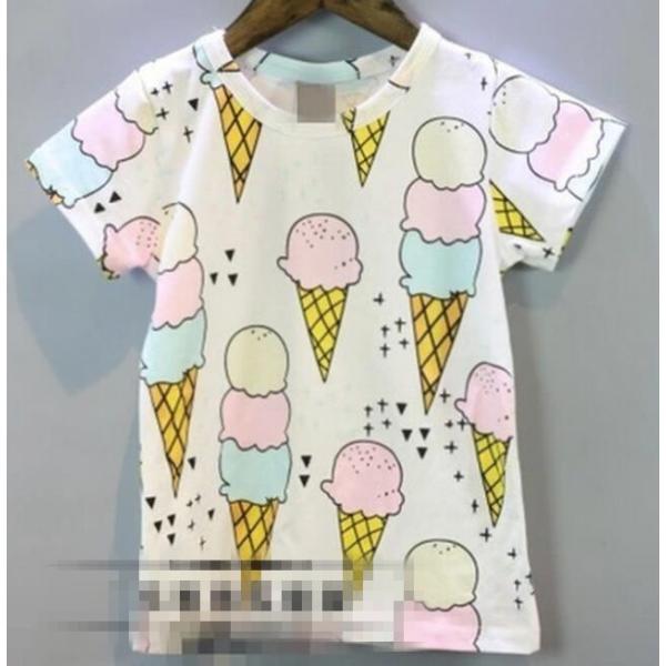 韓国子供服 送料無料 Popなアイスクリーム柄 Tシャツ 半袖 春夏 女の子 スイーツ 女の子 男の子 キッズ キッズウエア Buyee Buyee Japanese Proxy Service Buy From Japan Bot Online