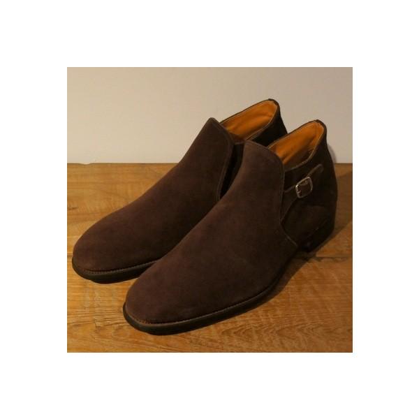 POLPETTA（ポルペッタ） サイドストラップブーツ（ダークブラウン