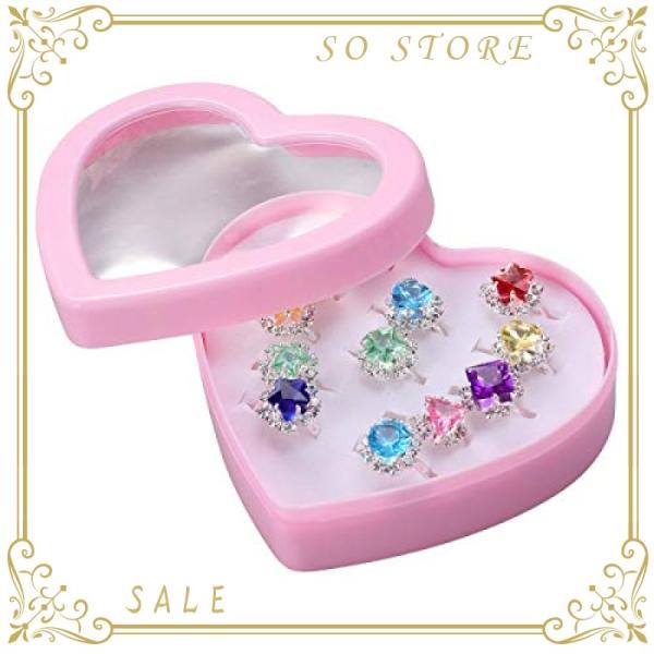 Bestoyard 指輪セット おもちゃ 子供 女の子リング かわいい指輪 宝石 サイズ調節でき 12個セット 混合タイプ Kqy So Store 通販 Yahoo ショッピング