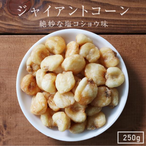 ナッツ ジャイアントコーン 250g 塩コショウ 送料無料 ペルー産 おやつ おつまみ カリカリ食感 1000円 ポイント利用 ポイント利用 爆買