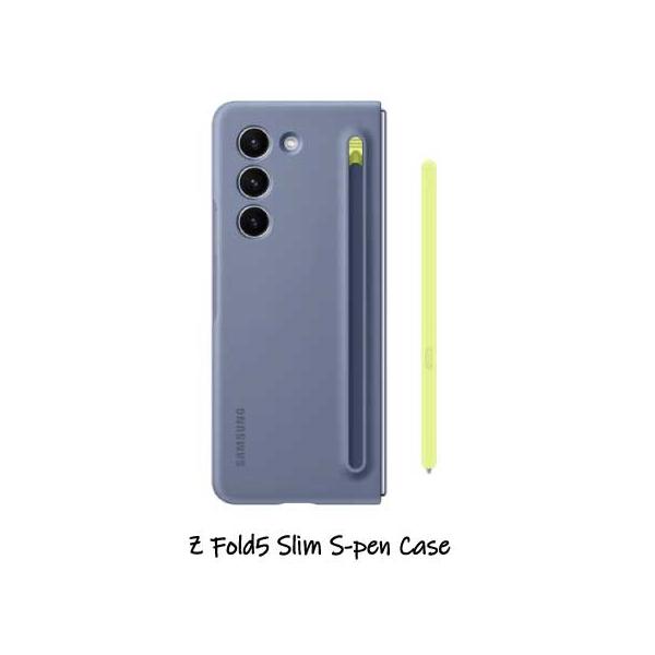 Galaxy Z Fold5 5G ケース 純正 Sペン搭載 アイシーブルー Slim S