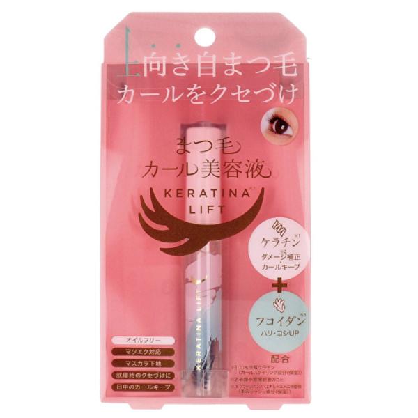 まつ毛をケアしながら上向きカールをクセづけしてキープする美容液。ダメージ補整とカールキープを叶えるケラチンと、フコイダン配合によりハリ・コシUP！●理想のカールが続く、健康的な印象のぱっちり目元に。●オイルフリーなのでまつエクをしている方や...