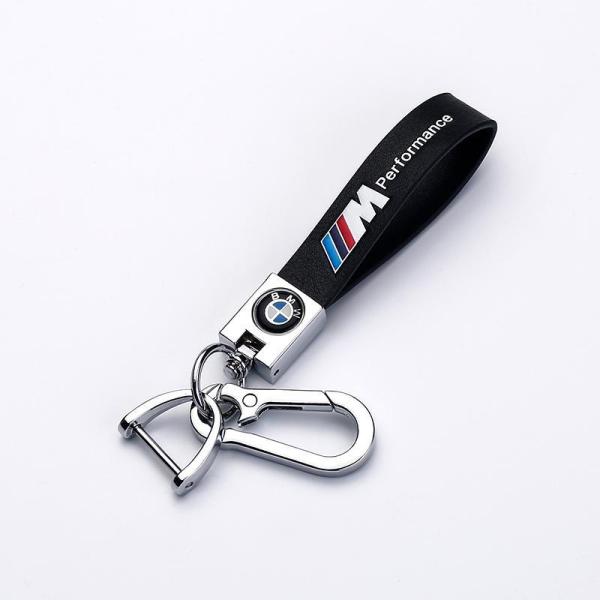 BMW /// MPerformance ロゴアップグレードキーホルダー高級牛革製レザー キーリング 12345678シリーズX1X2X3X4X5X6X7M2M3M4M5 IXシリーズ