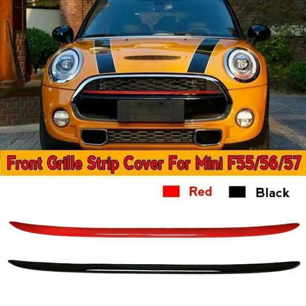 BMW MINI ミニクーパー F55F56F57 フロントグリルガーニッシュ　レッド　ブラック