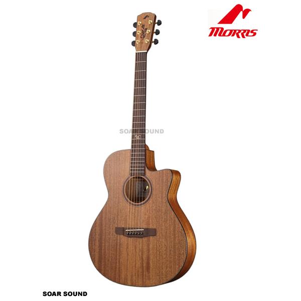アコースティックギター　morris 日本製Morris R-14 ピックアップ搭載アコースティックギターが3