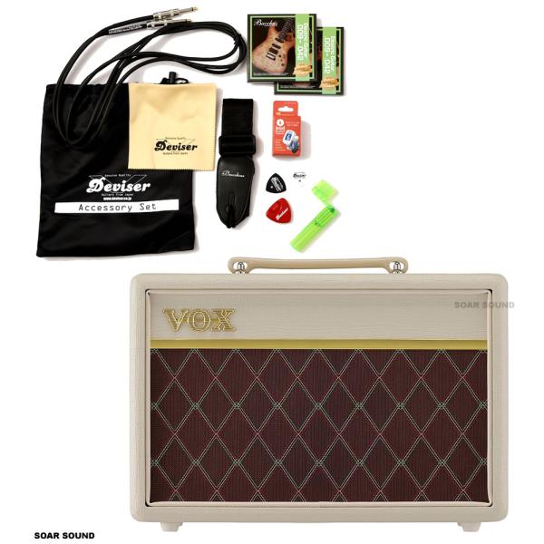 VOX ギターアンプ + エレキギター用 アクセサリーセット 初心者用 機材
