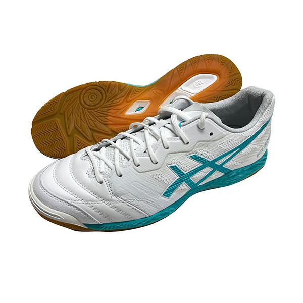 アシックス　Asics　DESTAQUE K FF　ホワイト×シーグラス　デスタッキ　フットサルシュ...