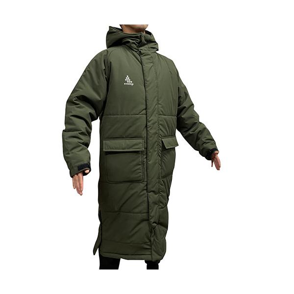 SVOLME（スボルメ） 発熱中綿ベンチコート カーキ ロングコート 中綿