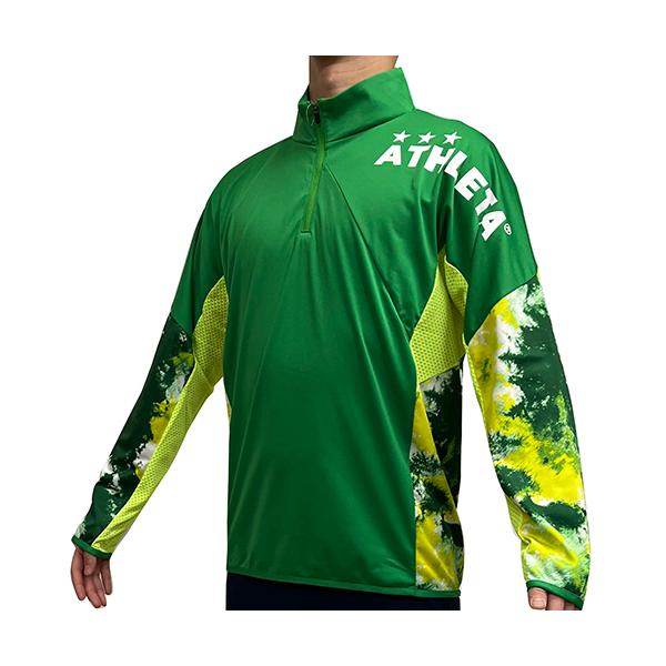 ATHLETA（アスレタ） トレーニングハーフZIPジャージ ケリーグリーン