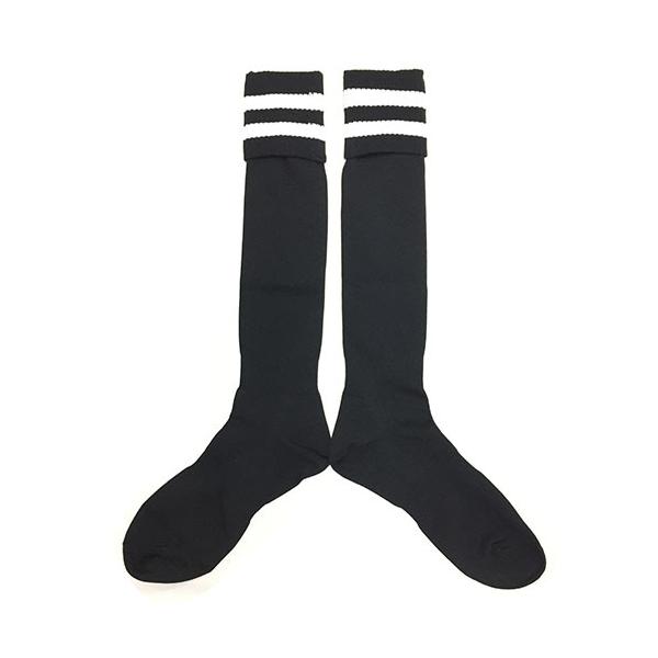 ゼット（ZETT） サッカー ソックス ストッキング 2本ライン ブラック