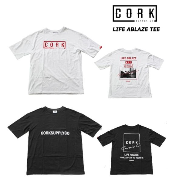 Cork Supply コルクサプライ Life Ablaze Tee Tシャツ 期間限定 送料無料キャンペーン Aptlifetee ソサイアティ06 通販 Yahoo ショッピング
