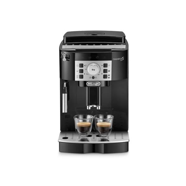 De'Longhi デロンギ 全自動コーヒーマシン マグニフィカS ECAM22112B コーヒーメーカー 全2メニュー カフェジャポーネ搭載 アイスコーヒー 豆から挽