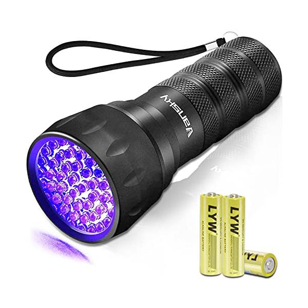 ブラックライト懐中電灯、Vansky 21 LED UVライト懐中電灯395nm紫外線