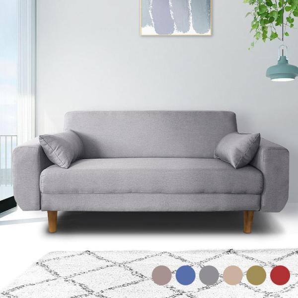 ソファー グレー 2人掛け TJ858