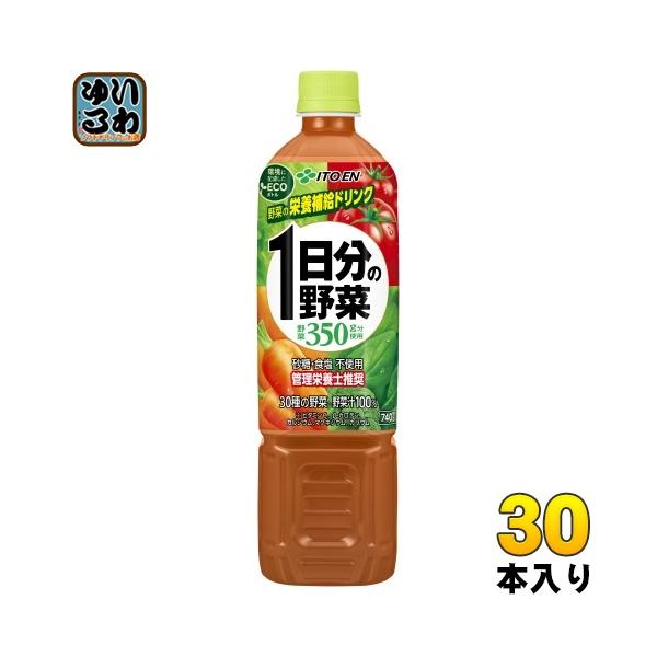 夏野菜 伊藤園 1日分の野菜 740g ペットボトル 30本 (15本入×2