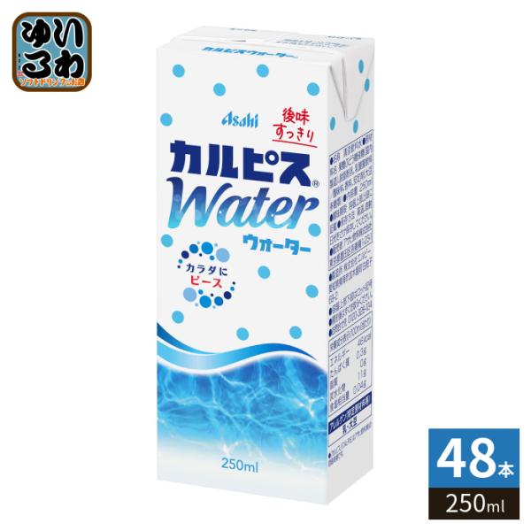 エルビー カルピスウォーター 250ml 紙パック 48本 (24本入×2 まとめ買い) 乳性飲料 カラダにピース 乳酸菌