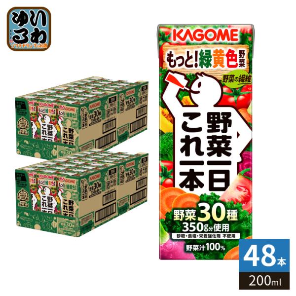 野菜一日これ一本 カゴメ 200ml 紙パック 48本 (24本入×2 まとめ買い