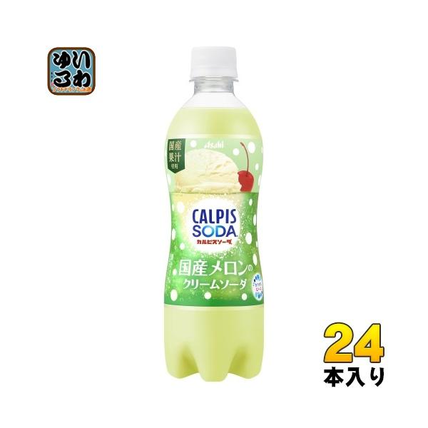 アサヒ カルピスソーダ 国産メロンのクリームソーダ 500ml ペット