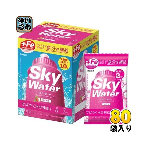 クラシエ スカイウォーター ライチ味 (1L用×2) 80袋 合計160 クラシエ スカイウォーター ライチ味 (1L用×2) 80袋 合計160
