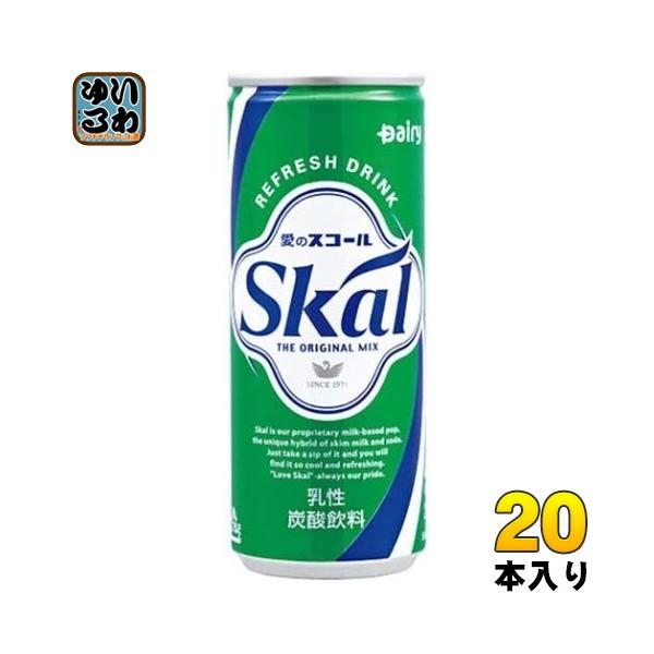 南日本酪農協同 南日本酪農 スコール ホワイト 250ml 缶 20本入 炭酸