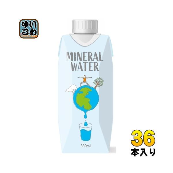 サクラ食品工業 サクラ ミネラルウォーター 330ml 紙パック 36本 (18本入×2 まとめ買い) 飲料水 軟水