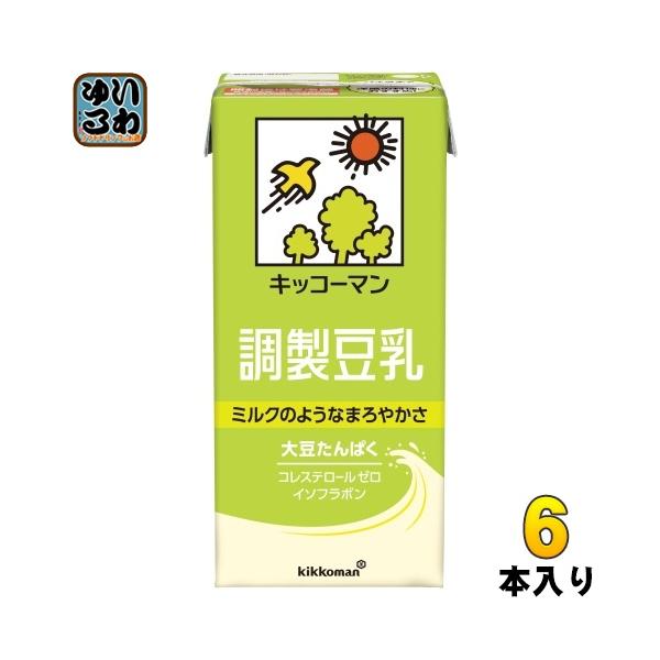 他サイト： キッコーマン 調製豆乳 1L 紙パック 6本入 豆乳 調整 イソフラボンの商品画像