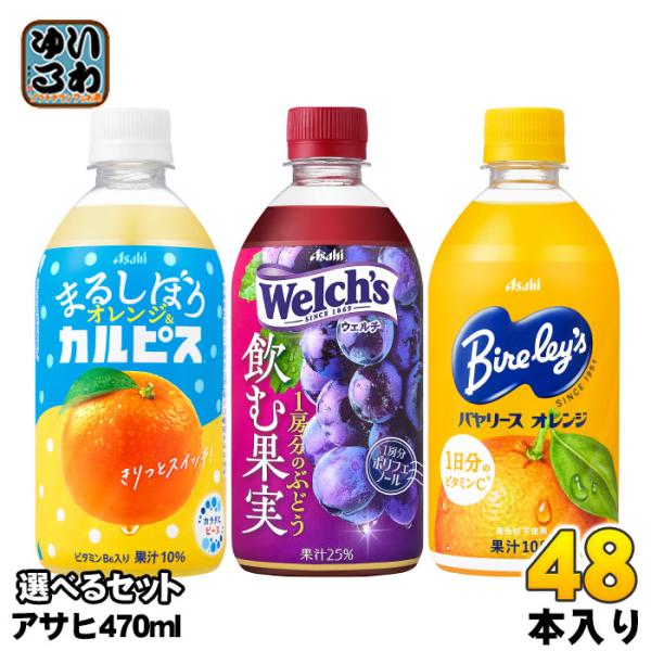 アサヒ（asahi） カルピス THE RICH ウェルチ バヤリース 470ml ペット