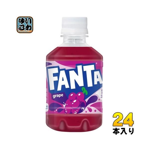 看板　FANTA ソフトドリンク 看板 カラフルなデザインファンタ　コカコーラ ファンタ コカ・コーラ グレープ 280ml ペットボトル 24本入