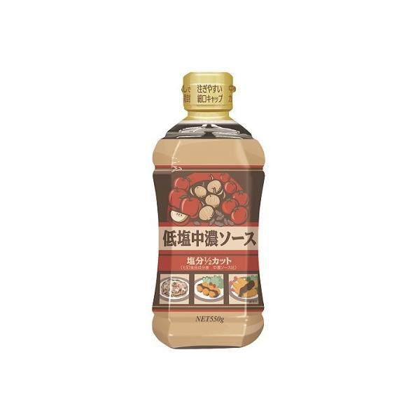 株式会社フードケア 低塩中濃ソース 550g