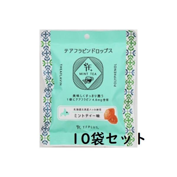 TFPLUS テアフラビンドロップスミントティー味 80g【10袋セット】横山食品