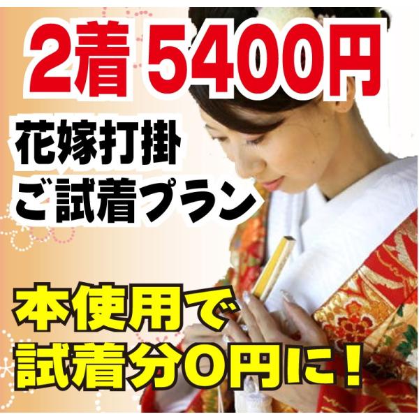 レンタル／安心試着プラン／色打掛／花嫁衣裳／色打掛／和装
