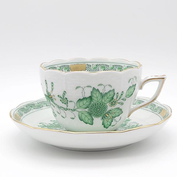 ヘレンド (HEREND) FV インドの華グリーン プレート 19cm ヘレンド