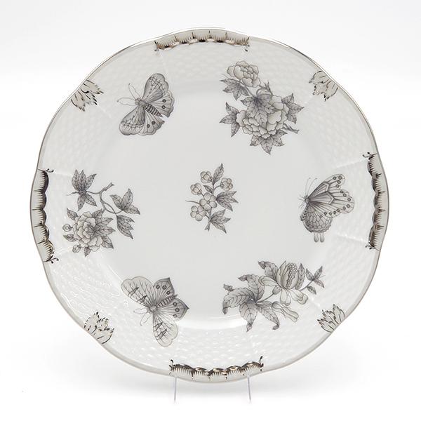 ヘレンド（HEREND） ビクトリア・ブラック・プラチナ プレート23cm