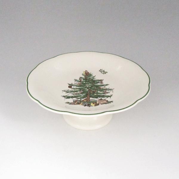 Spode スポード クリスマスツリー キャンディーディッシュ 足付 XT5179